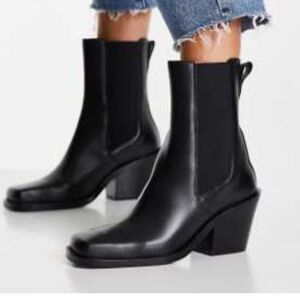 & Other Stories Black Western Ankle Boots